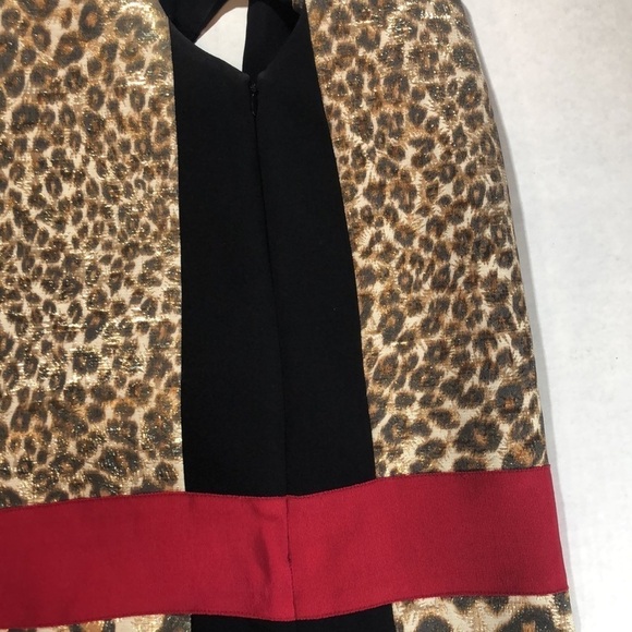 GAMBATTISTA VALLI Stunning Leopard Print Block Dress Size S. - Picture 3 of 7